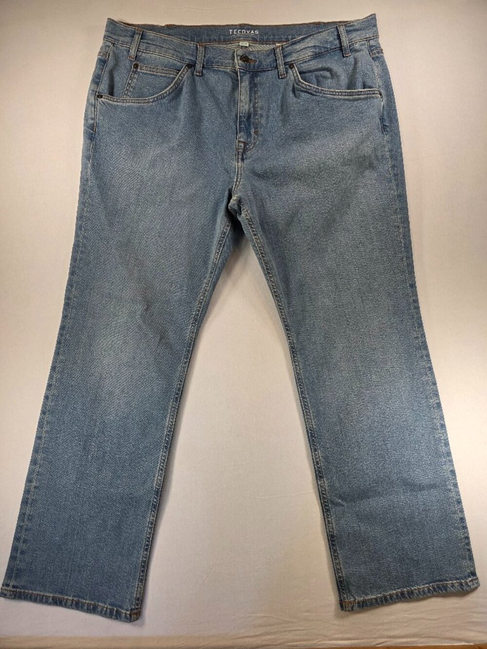Tecovas Jeans Men's 38x30 Blue Standard Straight Stretch Western Ranch